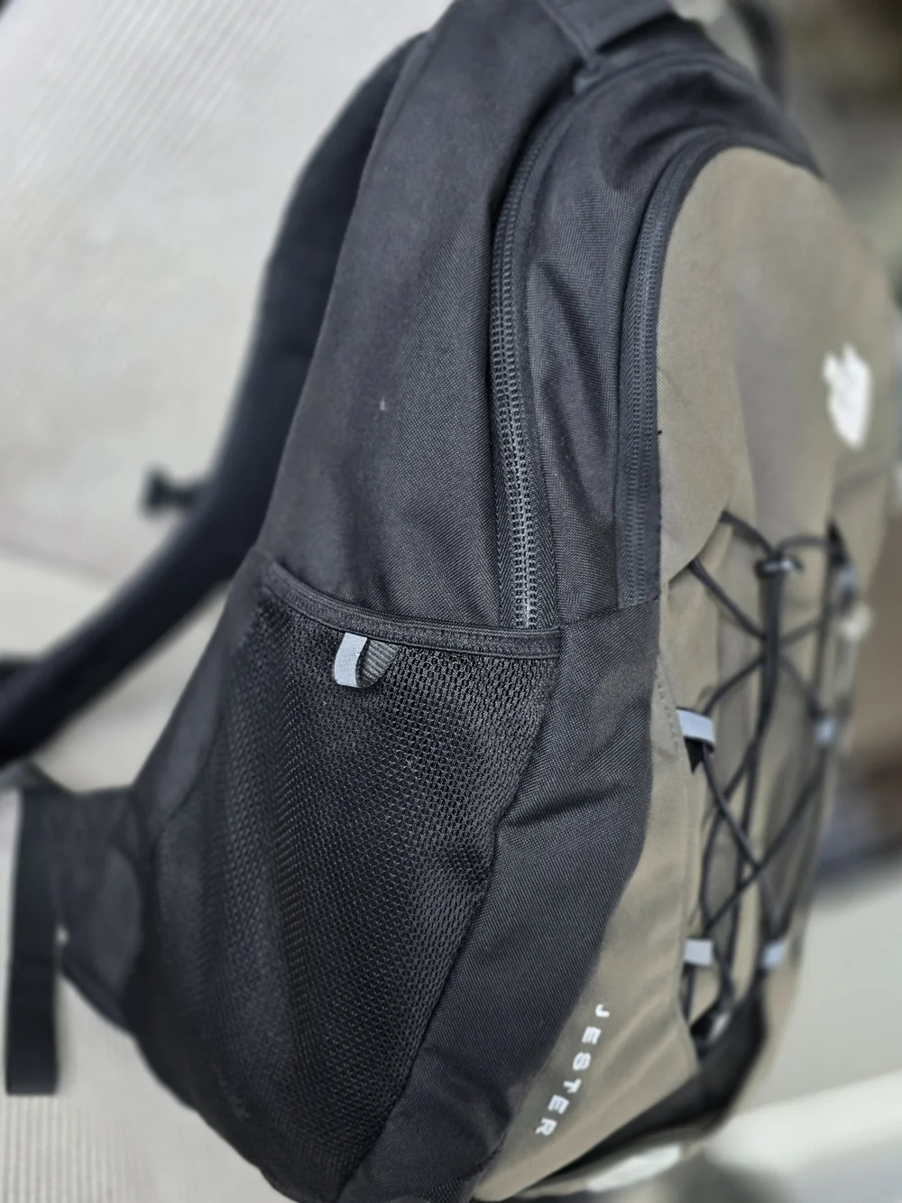 The North Face Jester Backpack - Olive Green & Black 28L Laptop & Pocket See Pic
